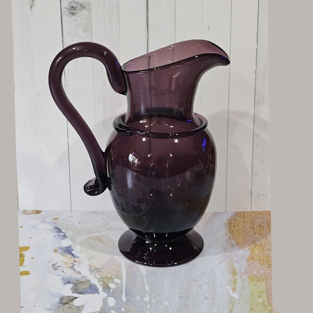 Amethyst Glass Pitcher Moma Metropolitan Museum of Art Handblown ...