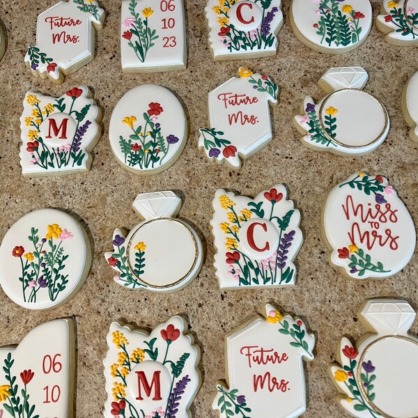 Bridal Shower Cookie Etsy