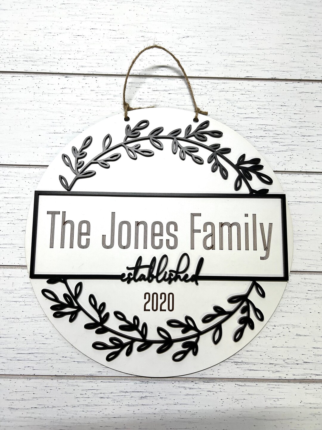 Family Name Door Hanger Sign Wall Hanger Door Hanger Door Sign ...