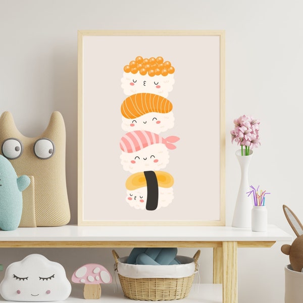 Kawaii art print,kawaii printable,kawaii wall art,kawaii wall decor,kawaii roon,kawaii room decor