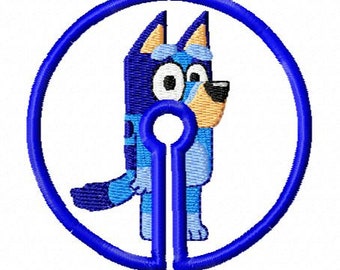 Dog Blue G-Tube Pad machine embroidery design - 4x4