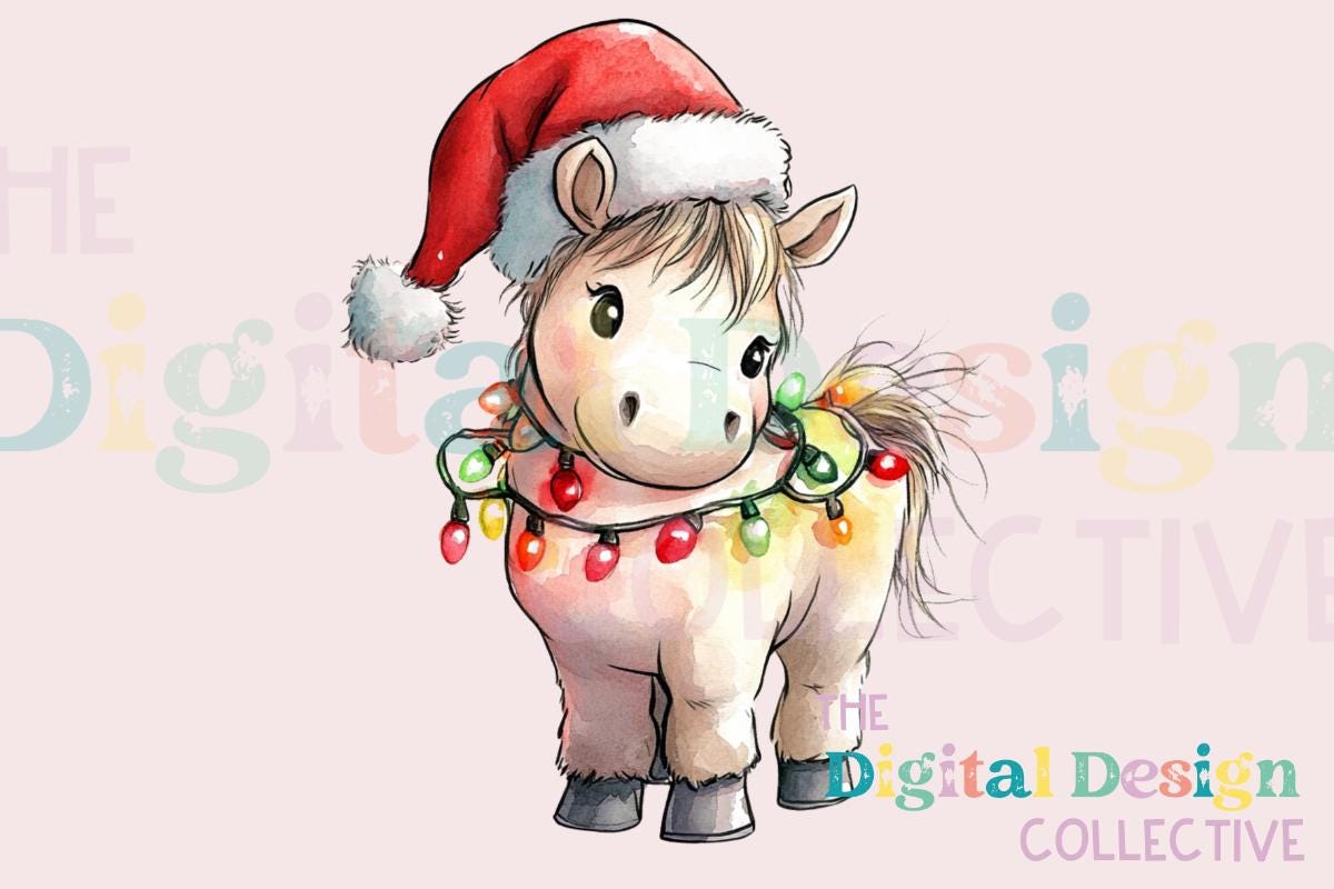 Christmas Horse Png Sublimation Design, Merry Christmas Png, Christmas ...