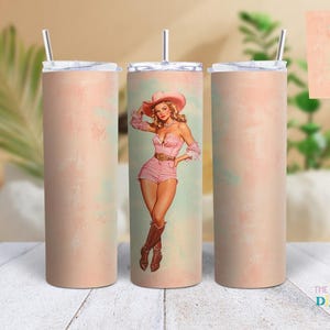 Western Cowgirl becher png 20oz Becher Sublimation Design Download, Cowgirl becher png, Western Becher png, sublimieren Designs download