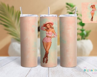 Vaso de vaquera occidental png, diseño de sublimación de vaso de 20 oz, vaso de vaquera png, vaso occidental png, descarga de diseños sublimados