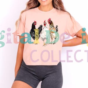 女性用おもしろチキンシャツ、快適なカラー、農家へのギフト、チキン愛好家シャツ、チキンTシャツ、チキンママシャツ、チキンTシャツ