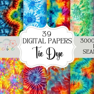 Rainbow Seamless Tie-dye Patterns, Vibrant Repeating Digital Pattern, Digital Background, Commercial Use, Instant Download, POD Seamless