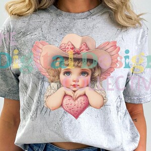 Retro Cupid Valentines Day Heart shape PNG, Vintage Valentines Day png, Funny Cupid With Sunglasses png, Valentines Day png, Cupid png