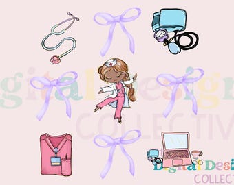 Sjuksköterska kokett rosett png sublimeringsdesign nedladdning, sjuksköterska liv png, omvårdnad png, sjuksköterska kärlek png, sublimerade designer nedladdning