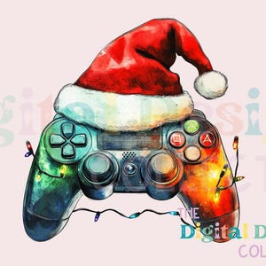 Gamer Weihnachten PNG Digital Download - Sublimations Design - Weihnachts Controller Clipart - Weihnachts Shirt PNG