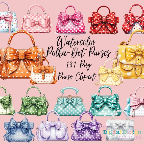 Watercolor Fashion Clipart Bundle, High Heel Clipart Bundle, Luxury Shoes Clipart, Purse Clipart, Handbag Clipart, Fashion Digital Clipart