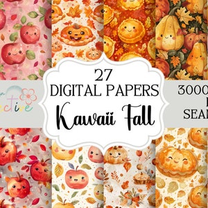 Süße Herbst Herbst Herbst Digitale Papiere zum sofortigen Download