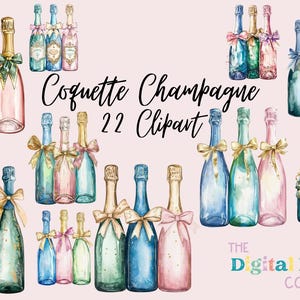 Pink Champagne | Celebrations Clipart | Commercial Use | Drink Cliparts | Pink Planner Clip Art | Cocktail Glass Clipart | Pink Birthday
