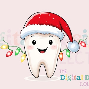 Kerst tanden tandarts png sublimatieontwerp, kerst png, kerst tandarts png, kerst png, tandarts png, instant download