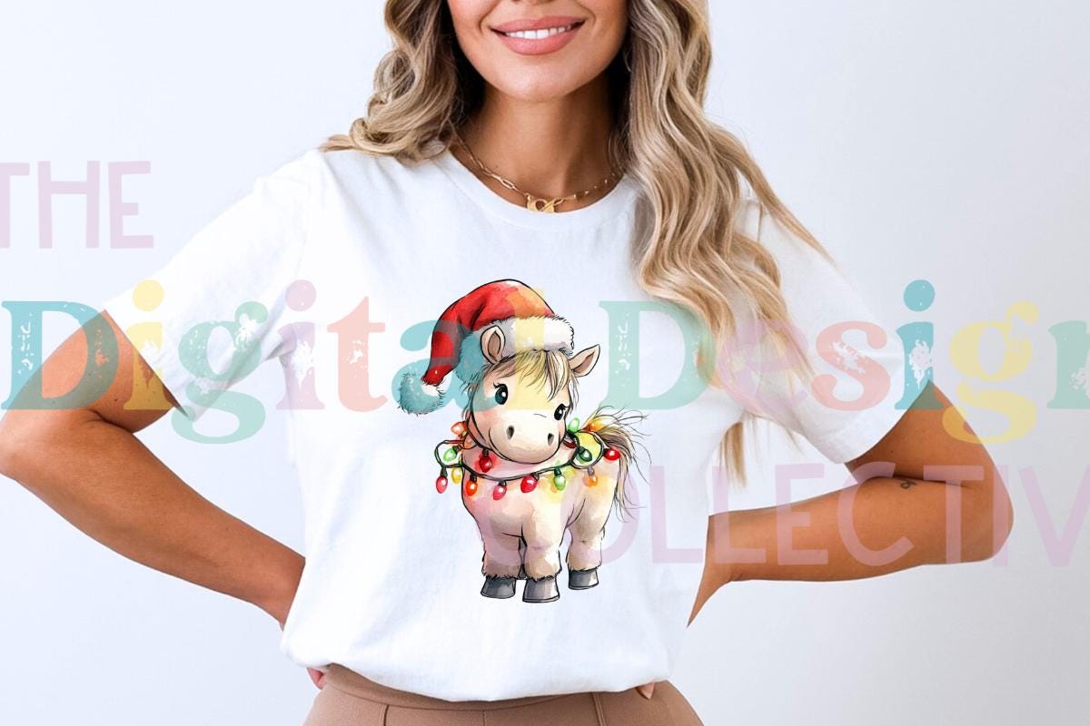 Christmas Horse Png Sublimation Design, Merry Christmas Png, Christmas ...