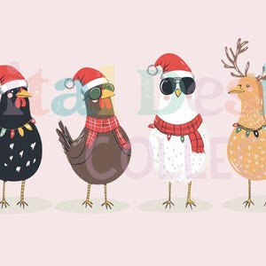Weihnachten Huhn Png Sublimationsdesign, Frohe Weihnachten Png, Weihnachten Huhn Clipart, Weihnachten Tiere Png, Huhn Png, digitaler Download