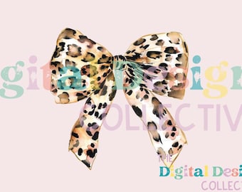 Coquette Bow PNG, Leopard Print Bow PNG, Girly Bow Trending, Cheetah Bow Girl Sublimation Digital Shirt Sweatshrit Mugs Tees Trendy Design