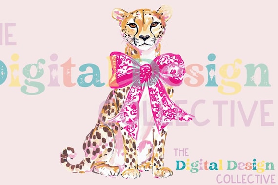 Leopard PNG, Leopard Print Png, Coquette Png, Leopard Clipart, Pink Bow Png, Watercolor Cheetah Clip Art, Coquette Leopard Shirt Sublimation