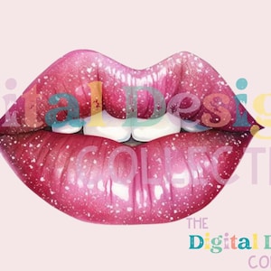 Valentines png, Glitter Sequin Lips shirt design, Heart Love Lips PNG, faux sequin glitter, Trendy Valentine sublimation, Pink Lips DTF png
