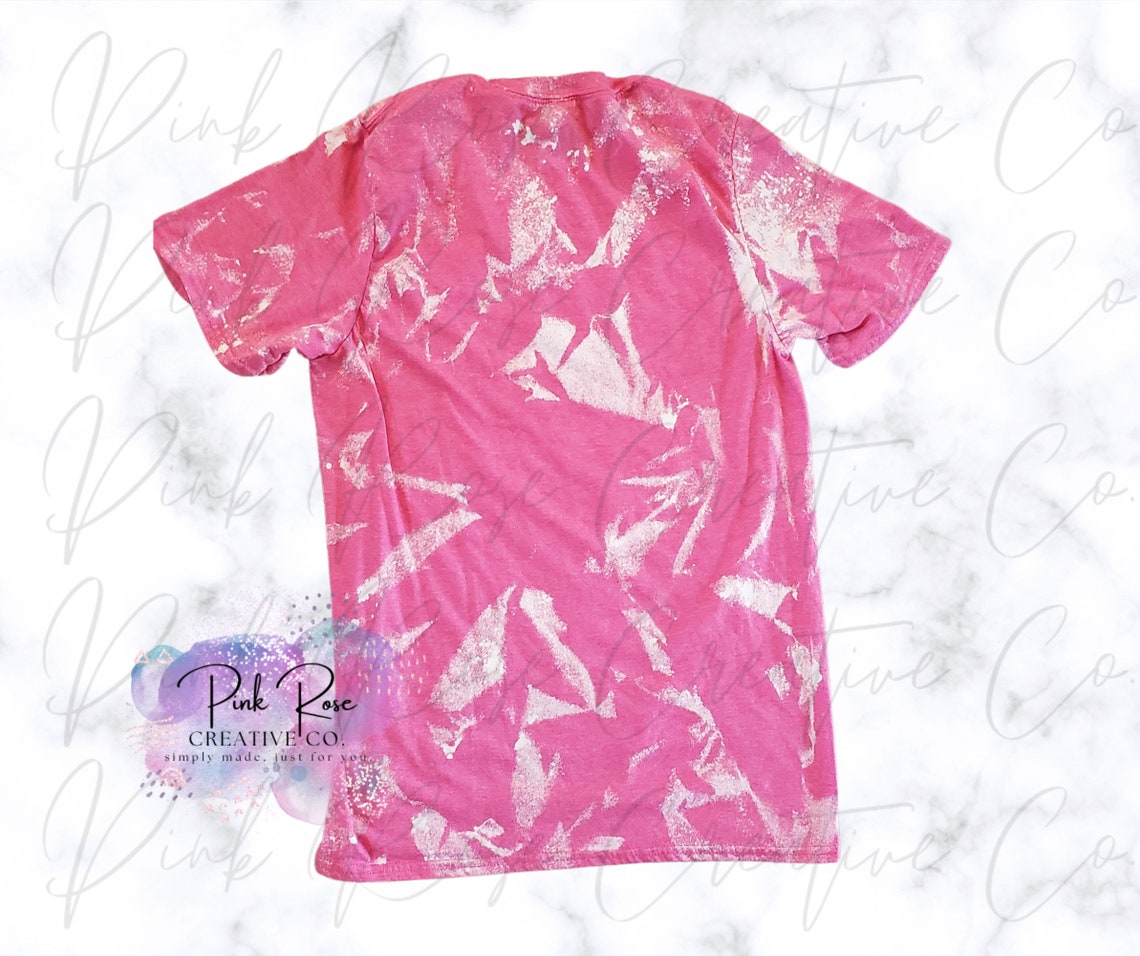 Gildan G640 Adult Softstyle Heather Heliconia Bleach Acid Wash Mock up