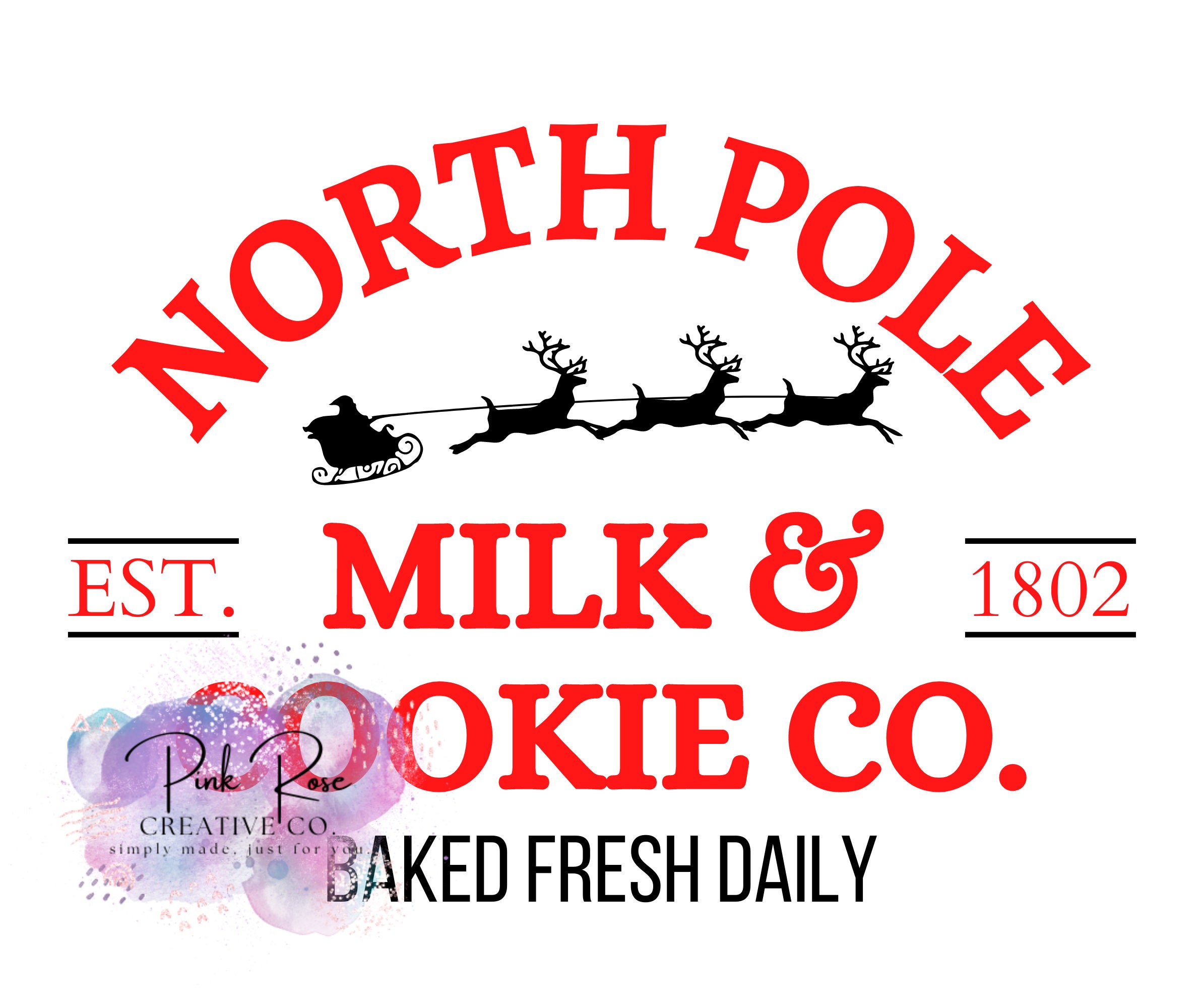 North Pole Cookies PNG Digital Download Christmas Sublimation Download ...