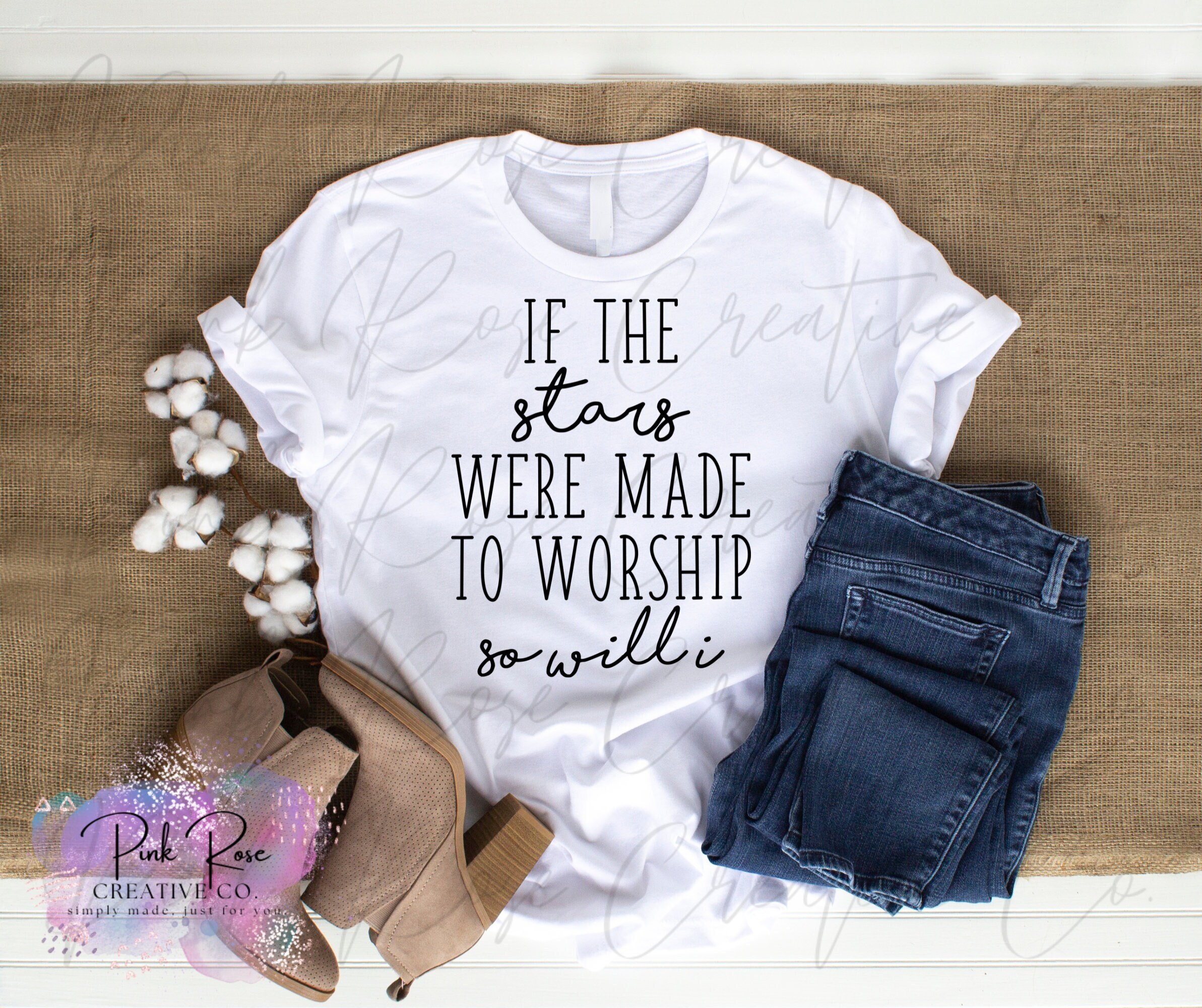If the Stars Were Made to Worship PNG Digital Download | Christian