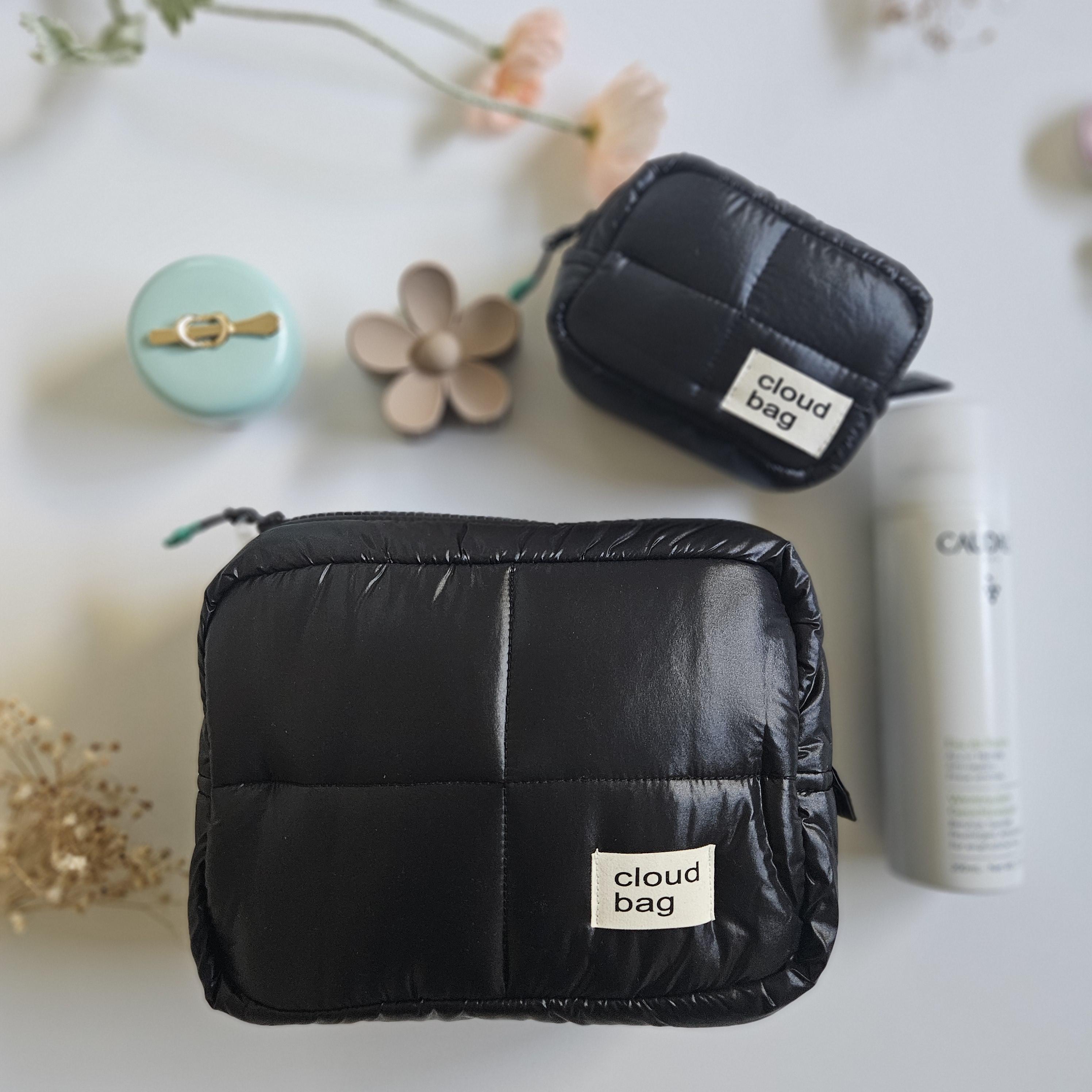 Pillow Puffer Bag Cosmetic Puffy Bag Cloud Bag Puffy Toiletry Bag