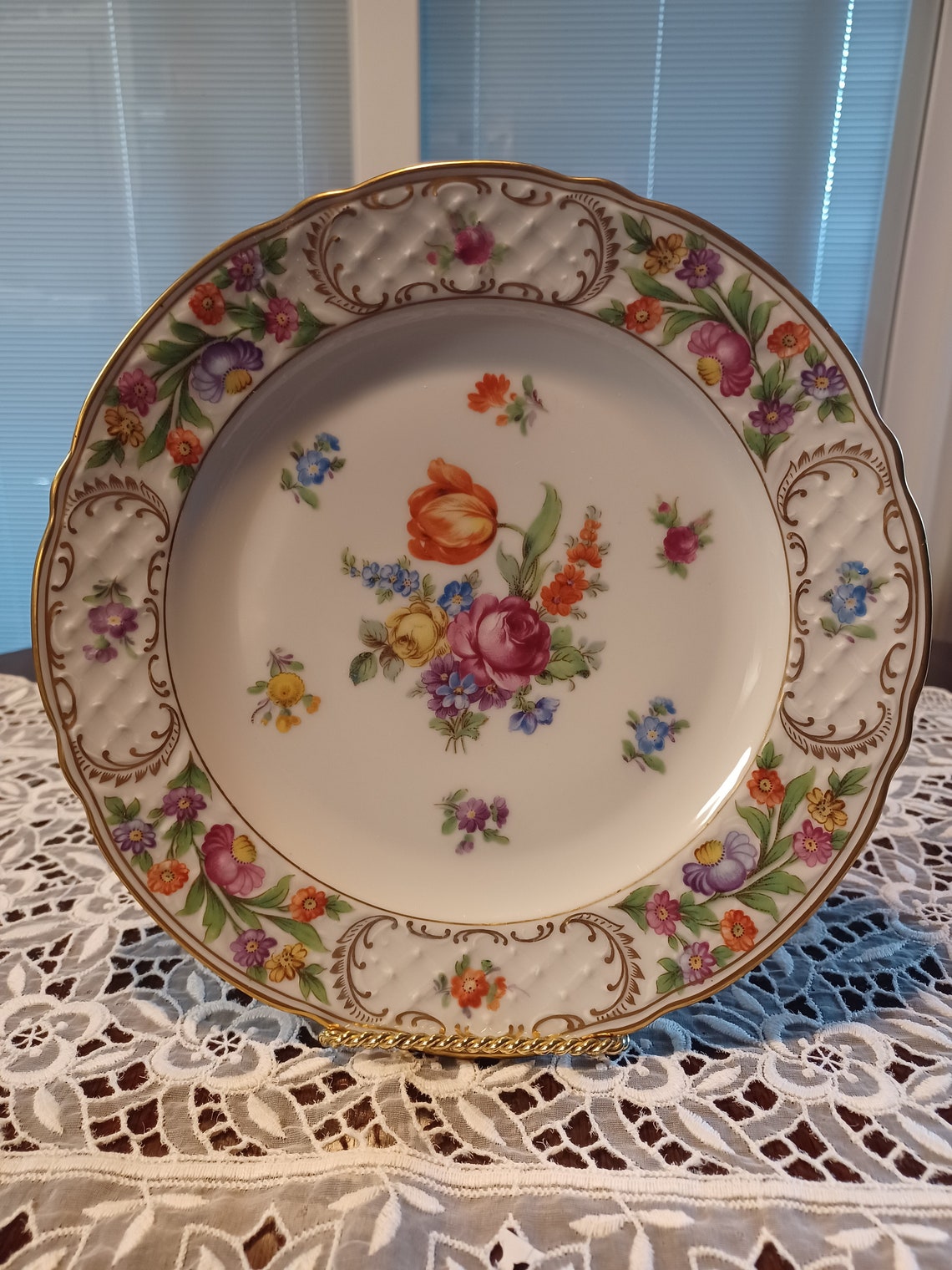 Schumann Bavaria Germany US Zone Empress Set of 8 Luncheon Plates Etsy