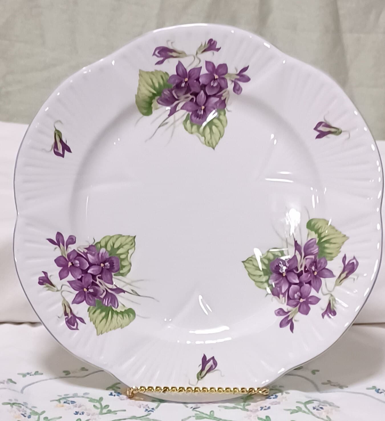 イギリス　シェリー　バイオレット　約21cm プレート イギリス シェリー バイオレット 約21cm プレート Shelley