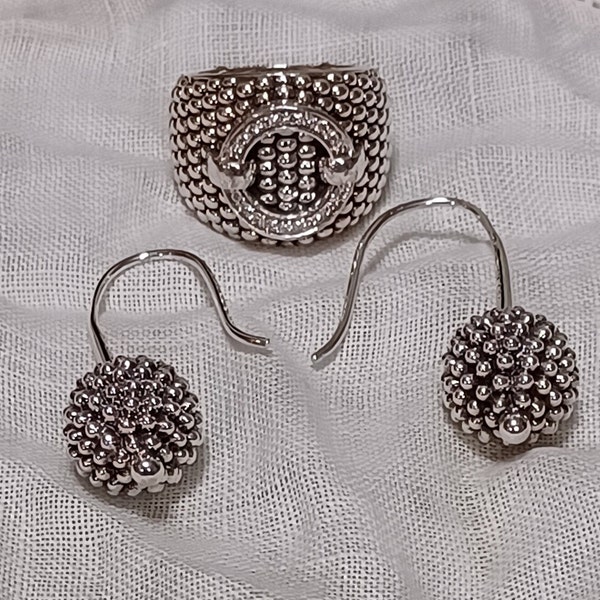 Lagos Circle Drop Earrings Etsy