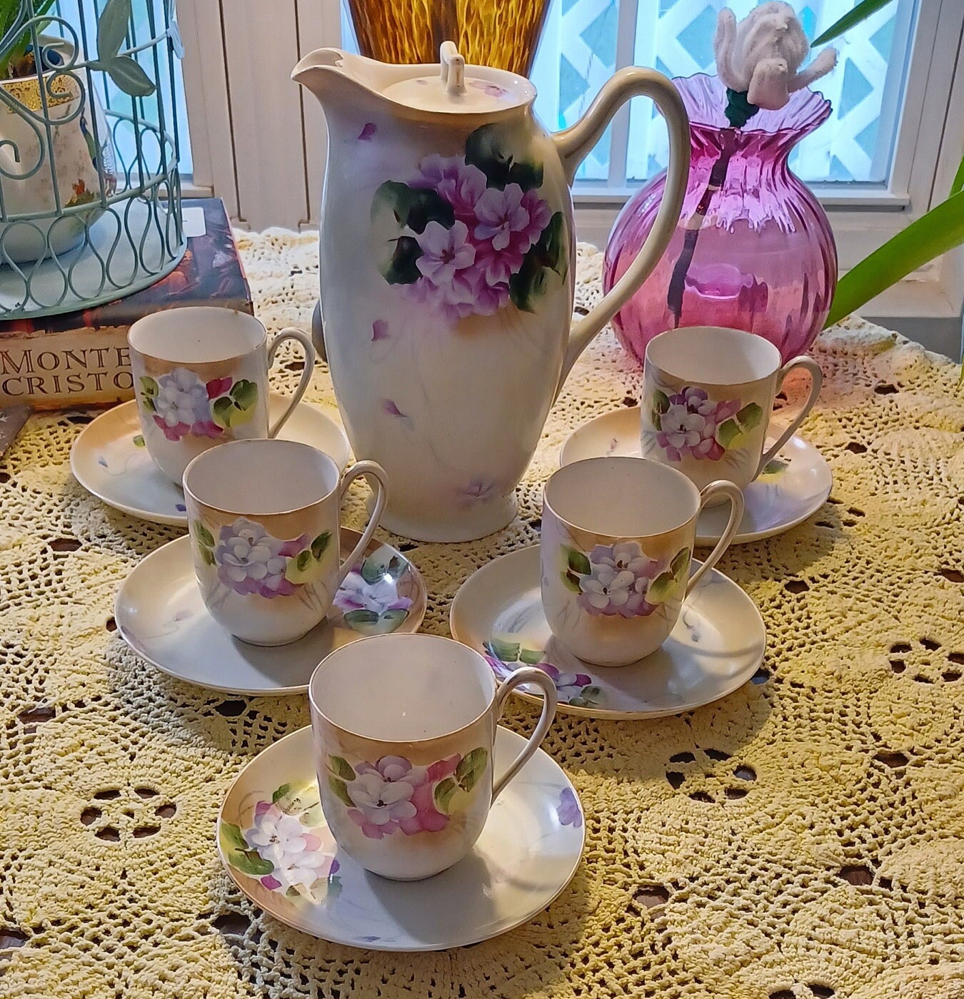 オールドニッポン「YAMAMITSU」HAND PAINTEDティーポット手彩色