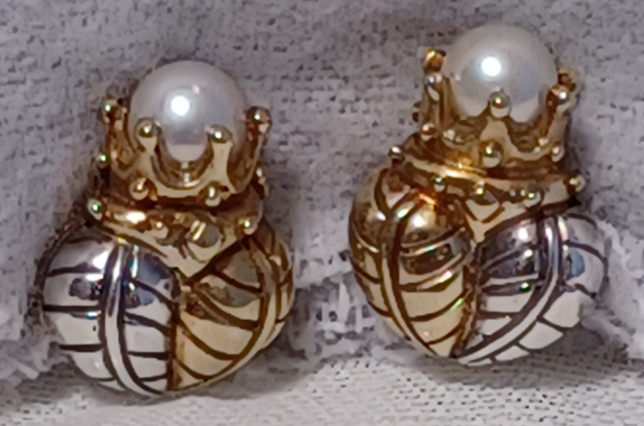 18k & 925/sterling Silver Tiffany Co Bumble Bee Pin/brooch