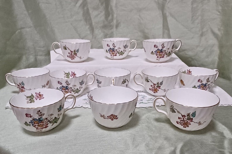 Minton Vermont S365 White China Pink/red/yellow Flowers W/leaves 79