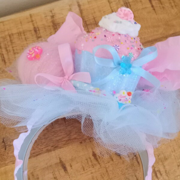 Bandeau/diadème Cupcake, postiche Candy/Sweets, fascinateur Candyland, couronne Candy