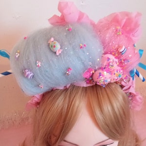 Cotton Candy Headband for Adult/Child, Cotton candy Headpiece, Candy party head wear, Candy Headband