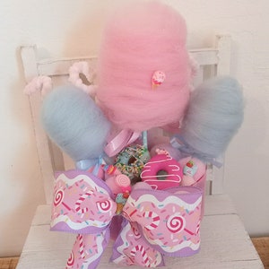 Fake Cotton Candy Centerpiece, Candyland Party Decorations, Faux Candy ...