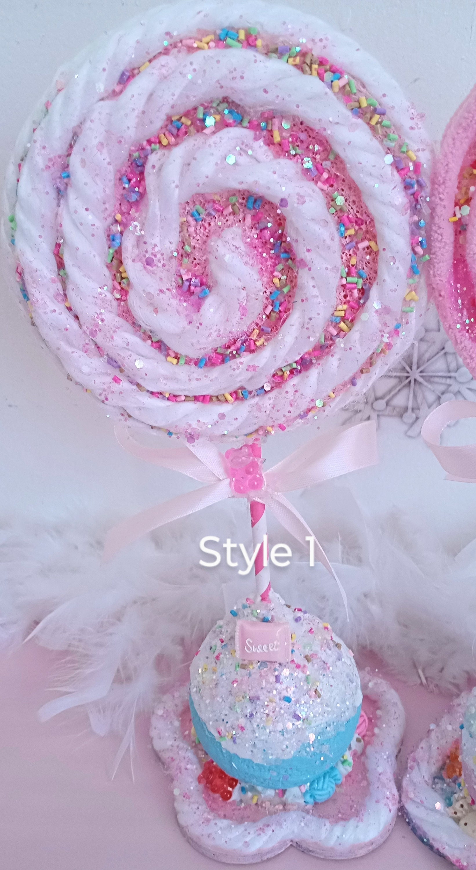 Fake Lollipop and Stand