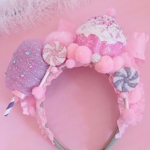 Candyland Headband, Candy Hairpiece, fake Candy Tiara, Cupcake Fascinator, Candyland party dress up