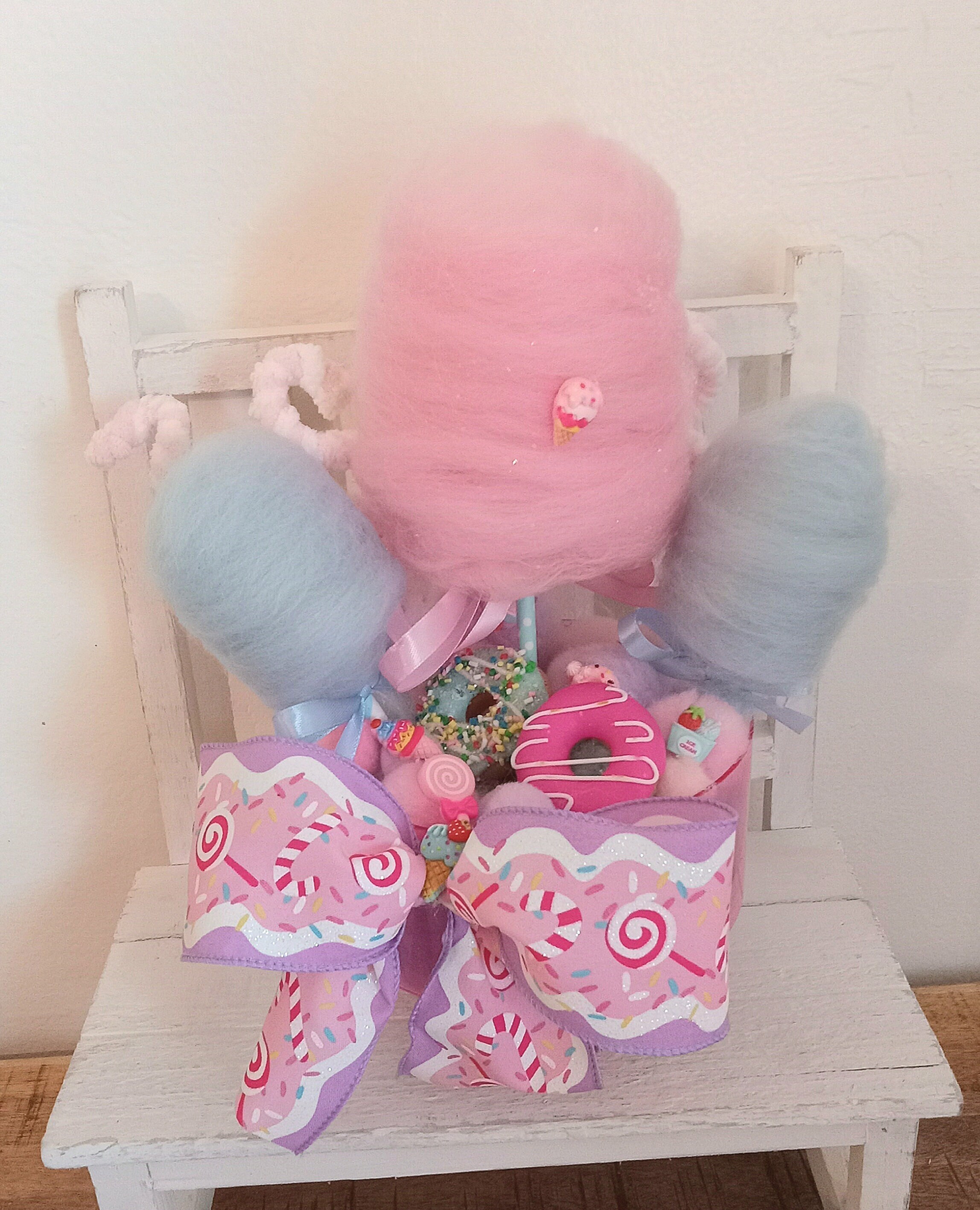 Fake Cotton Candy Centerpiece Candyland Party Decorations Etsy