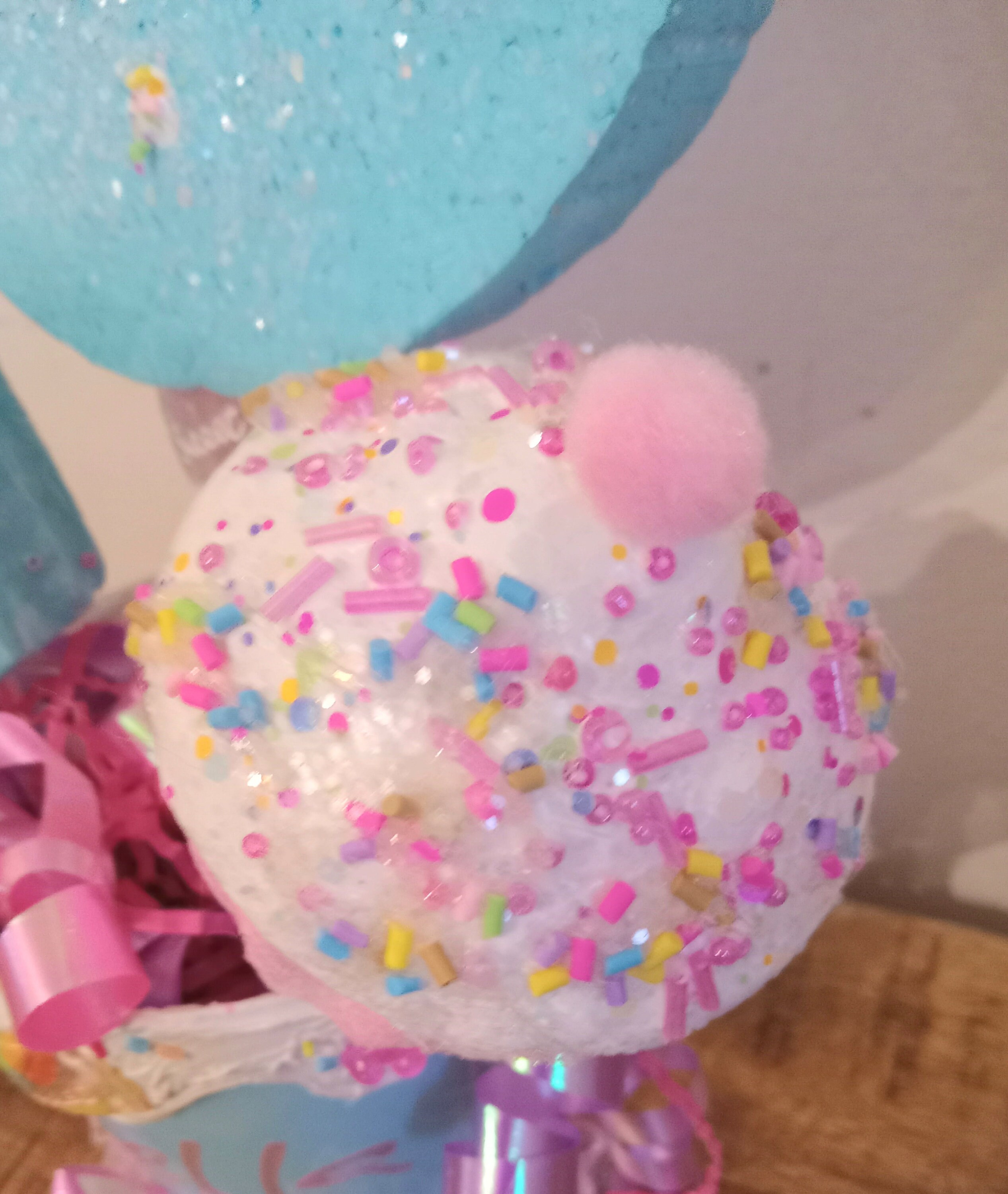 Personalized Candyland Themed Centerpiece