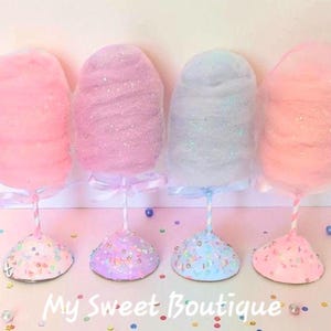 Faux Cotton candy decor/Centerpiece,  Fake Candy decorations, Candyland props