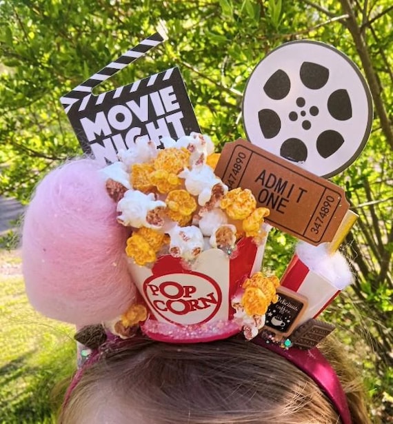 Popcorn Kostüm Set Für Damen – 3-teilig Mit Rot-weiß Gestreiftem Faltenrock, Popcorn-Ohrringen & Haarreif