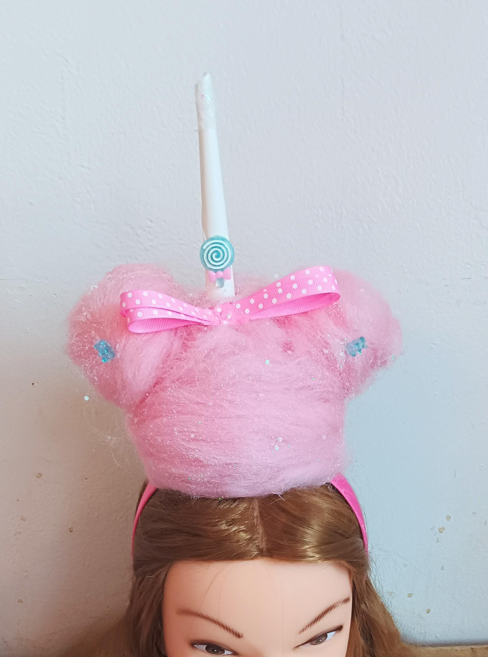 Mouse ears Cotton Candy on a headband