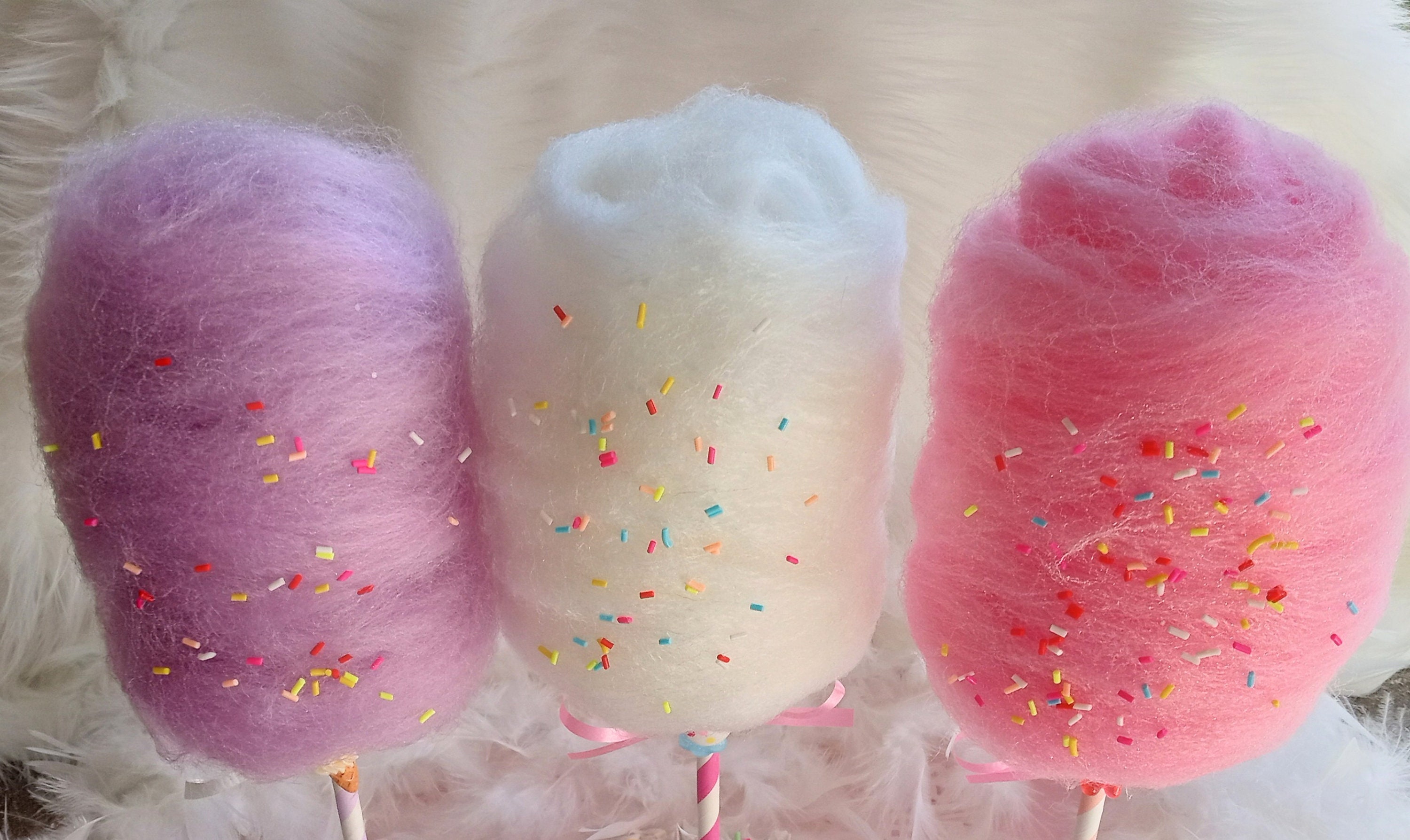 Fake Cotton Candy With Sprinkles Choose a Size and Color Etsy