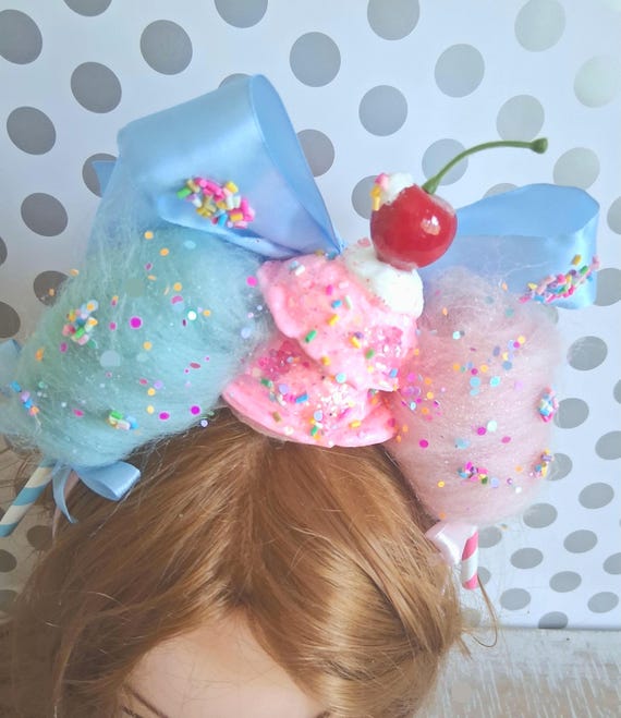 Cotton Candy/ice Cream Headband, Sweets Hairpiece, Candy  display picture 2