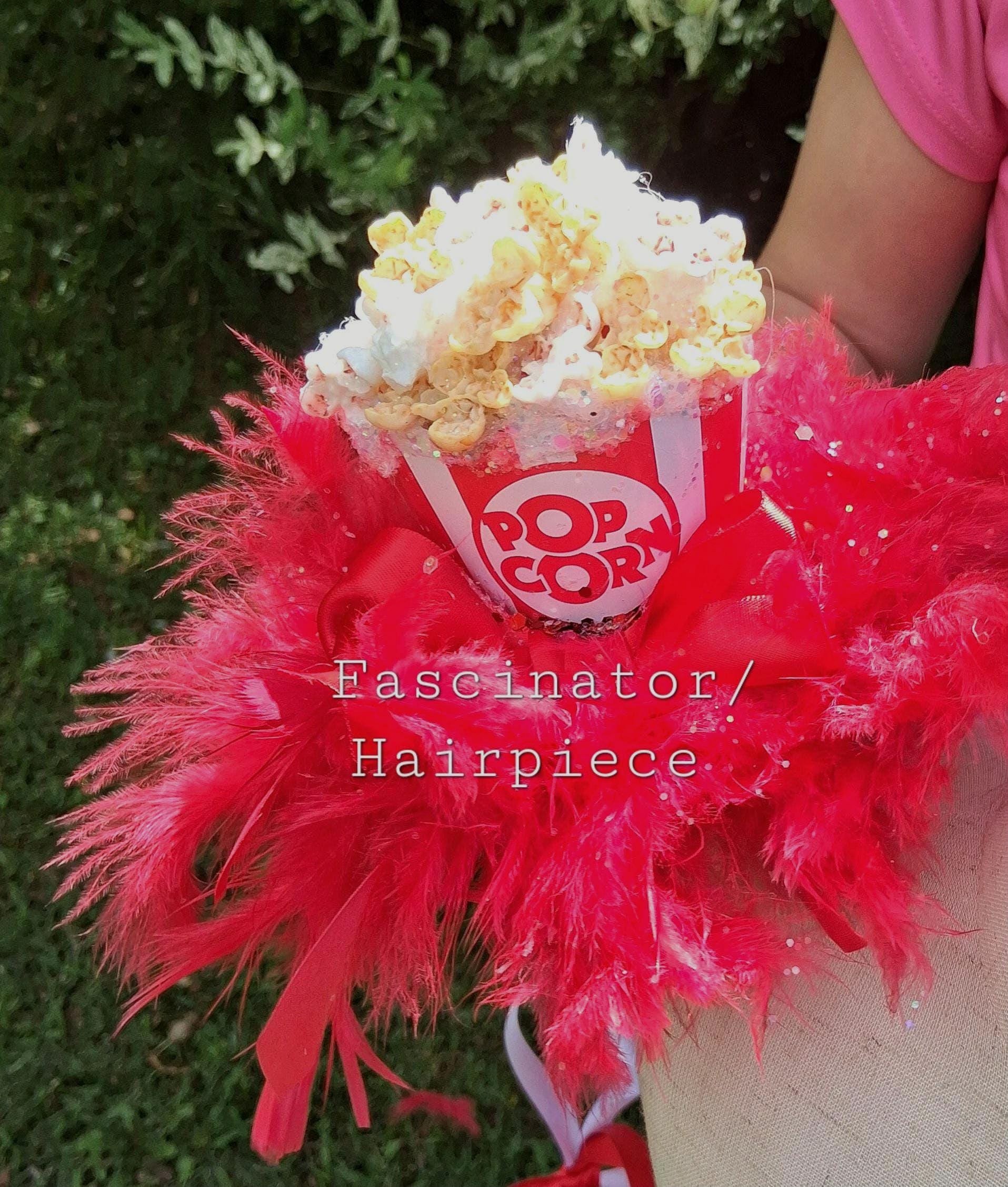 Popcorn Kostüm Set Für Damen – 3-teilig Mit Rot-weiß Gestreiftem Faltenrock, Popcorn-Ohrringen & Haarreif, 1950er Jahre Retro Look Für Karneval, Zirkus & Cosplay