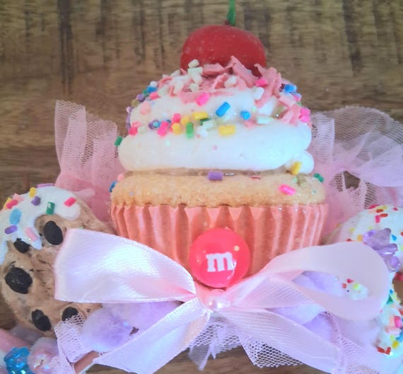 Sweet Themed Headpiece, Cupcake and Cookie Headband/crown