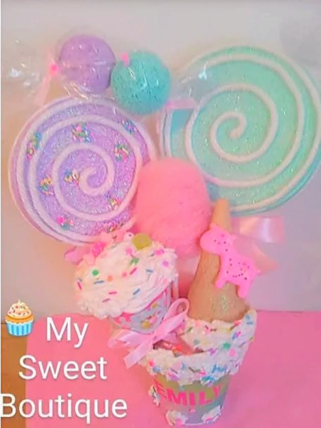 Ice cream party Table top decorations