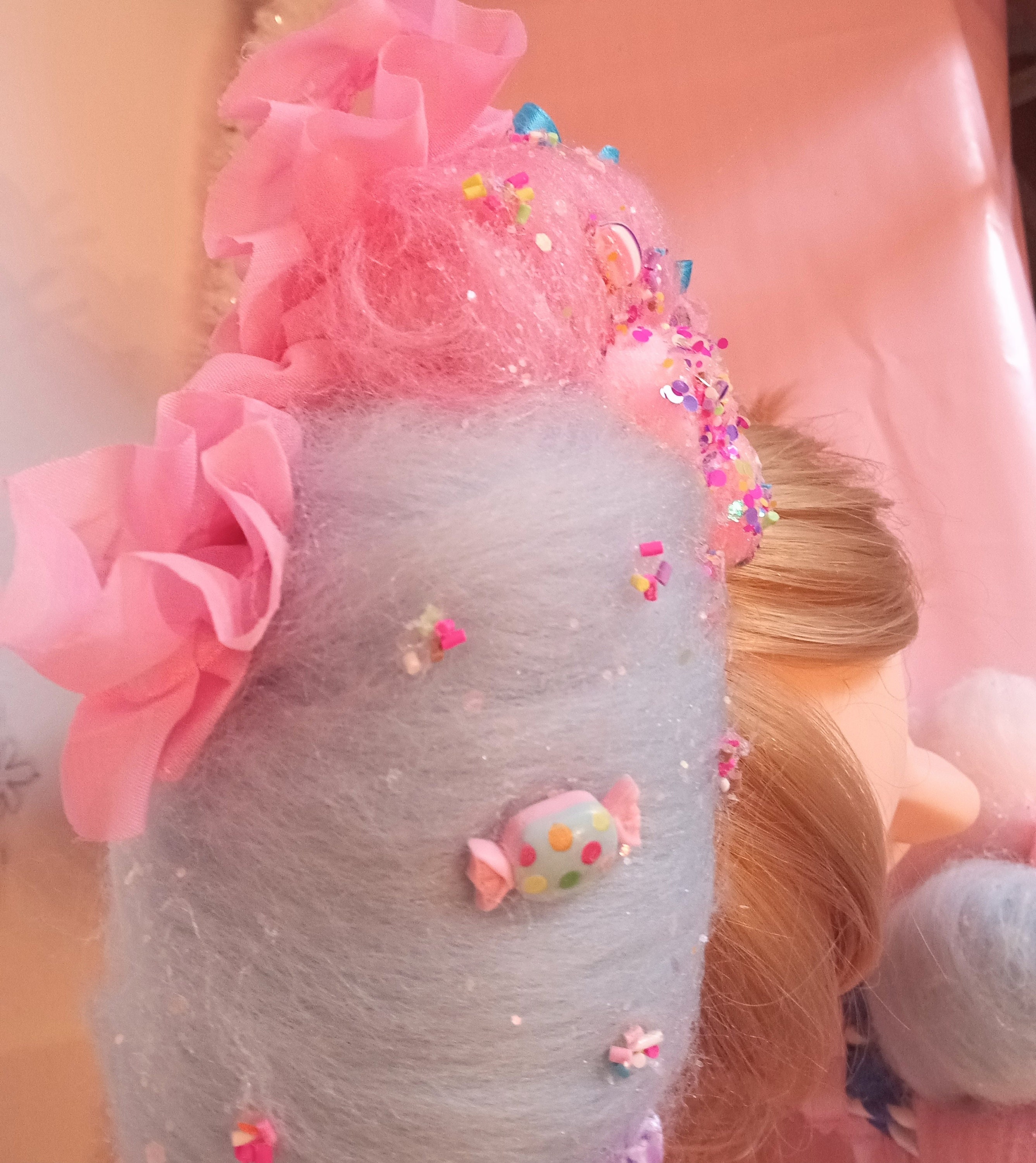 Cotton Candy Headband for Adult/Child, Cotton candy Headpiece, Candy party head wear, Candy Headband
