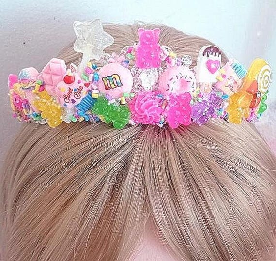Candyland Tiara for Adults, Fake Candy Crown, Gift for the  display picture 1