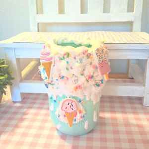 Customizable ice cream party centerpieces, Ice cream photo props/Decor, Summer Birthday party decor